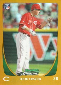 2011 Bowman Draft Picks & Prospects - Chrome Gold Refractors #35 Todd Frazier Front