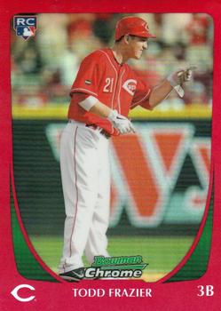 2011 Bowman Draft Picks & Prospects - Chrome Red Refractors #35 Todd Frazier Front