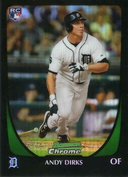 2011 Bowman Draft Picks & Prospects - Chrome Refractors #31 Andy Dirks Front