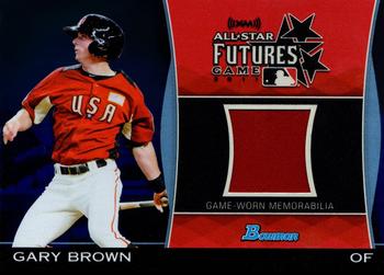 2011 Bowman Draft Picks & Prospects - Futures Game Relics Blue #FGR-GB Gary Brown Front