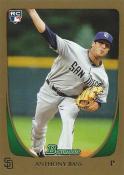 2011 Bowman Draft Picks & Prospects - Gold #4 Anthony Bass Front