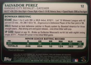 2011 Bowman Draft Picks & Prospects - Gold #12 Salvador Perez Back