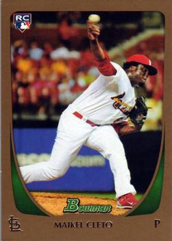 2011 Bowman Draft Picks & Prospects - Gold #18 Maikel Cleto Front