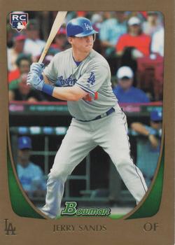 2011 Bowman Draft Picks & Prospects - Gold #100 Jerry Sands Front