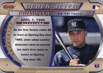 1996 Bowman's Best - Best Cuts #3 Derek Jeter Back