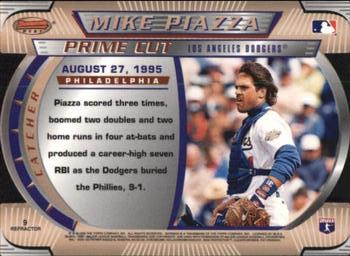 1996 Bowman's Best - Best Cuts Refractor #9 Mike Piazza Back