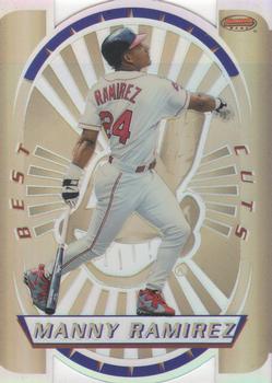 1996 Bowman's Best - Best Cuts Refractor #10 Manny Ramirez Front