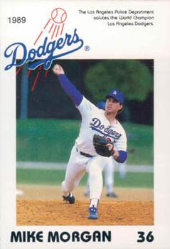 1989 Los Angeles Dodgers Police #NNO Mike Morgan Front