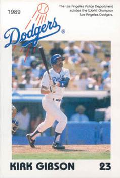 1989 Los Angeles Dodgers Police #NNO Kirk Gibson Front