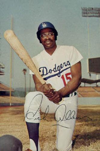 1971 Ticketron Los Angeles Dodgers #1 Rich Allen Front