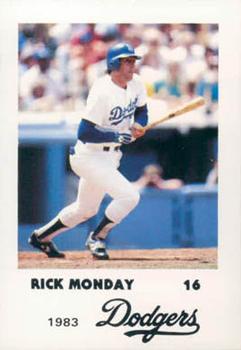 1983 Los Angeles Dodgers Police #NNO Rick Monday Front