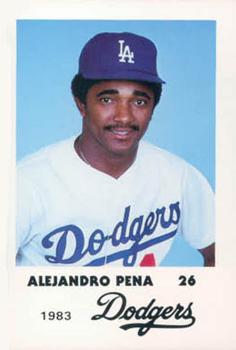 1983 Los Angeles Dodgers Police #NNO Alejandro Pena Front
