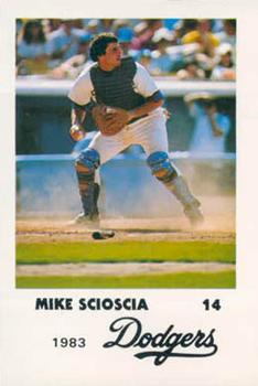 1983 Los Angeles Dodgers Police #NNO Mike Scioscia Front
