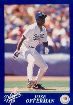 1993 Los Angeles Dodgers Police #NNO Jose Offerman Front