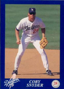 1993 Los Angeles Dodgers Police #NNO Cory Snyder Front