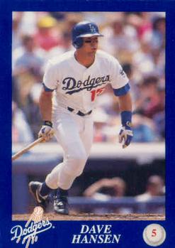 1993 Los Angeles Dodgers Police #NNO Dave Hansen Front