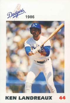 1986 Los Angeles Dodgers Police #NNO Ken Landreaux Front