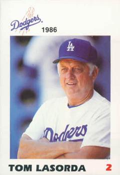 1986 Los Angeles Dodgers Police #NNO Tom Lasorda Front
