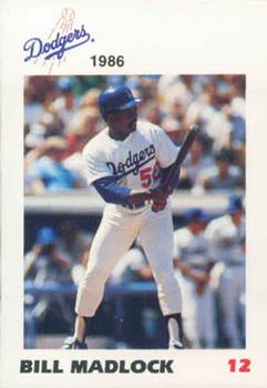 1986 Los Angeles Dodgers Police #NNO Bill Madlock Front