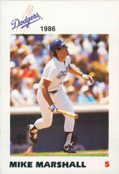 1986 Los Angeles Dodgers Police #NNO Mike Marshall Front