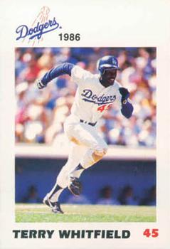 1986 Los Angeles Dodgers Police #NNO Terry Whitfield Front