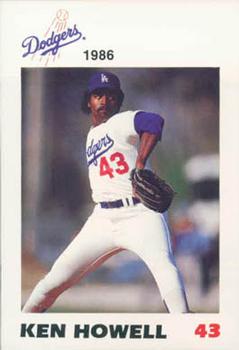 1986 Los Angeles Dodgers Police #NNO Ken Howell Front