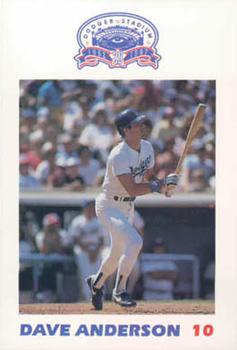 1987 Los Angeles Dodgers Police #1 Dave Anderson Front