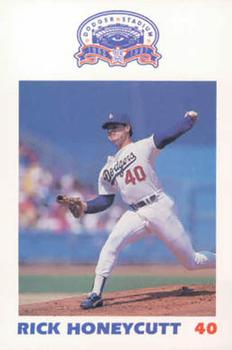 1987 Los Angeles Dodgers Police #9 Rick Honeycutt Front