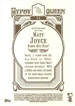 2012 Topps Gypsy Queen #11 Matt Joyce Back