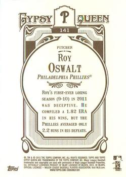 2012 Topps Gypsy Queen #141 Roy Oswalt Back