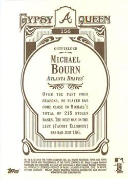 2012 Topps Gypsy Queen #156 Michael Bourn Back