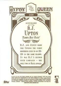 2012 Topps Gypsy Queen #169 B.J. Upton Back