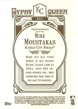2012 Topps Gypsy Queen #211 Mike Moustakas Back