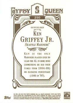 2012 Topps Gypsy Queen #250 Ken Griffey Jr. Back