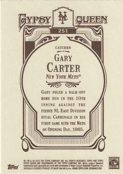 2012 Topps Gypsy Queen #251 Gary Carter Back