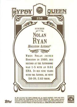 2012 Topps Gypsy Queen #256 Nolan Ryan Back
