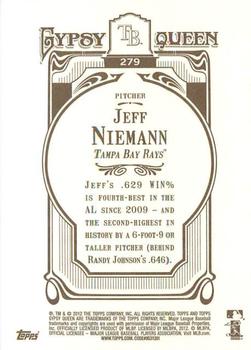 2012 Topps Gypsy Queen #279 Jeff Niemann Back