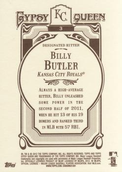 2012 Topps Gypsy Queen #3 Billy Butler Back