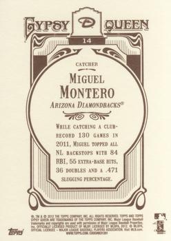 2012 Topps Gypsy Queen #14 Miguel Montero Back