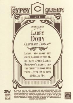 2012 Topps Gypsy Queen #241 Larry Doby Back