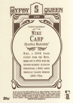 2012 Topps Gypsy Queen #299 Mike Carp Back