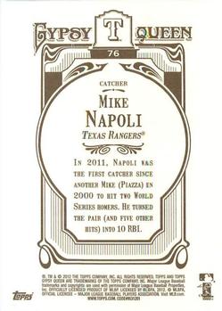 2012 Topps Gypsy Queen #76 Mike Napoli Back