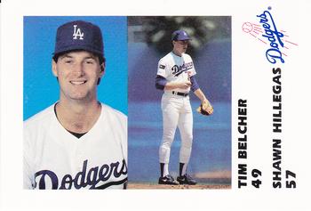 1988 Los Angeles Dodgers Police #NNO Tim Belcher / Shawn Hillegas Front