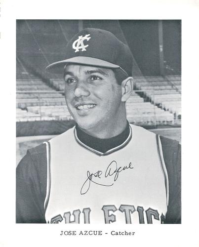 1962 Kansas City Athletics 4x5 Photos #NNO Jose Azcue Front