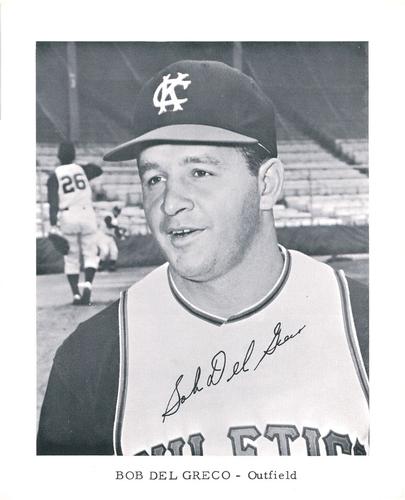 1962 Kansas City Athletics 4x5 Photos #NNO Bob Del Greco Front