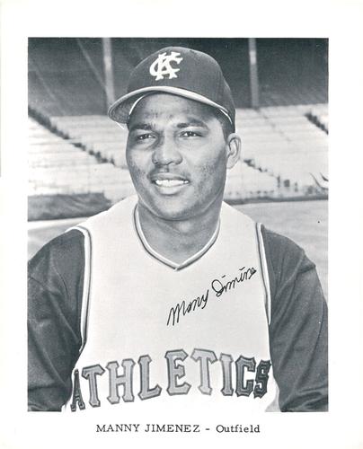 1962 Kansas City Athletics 4x5 Photos #NNO Manny Jimenez Front