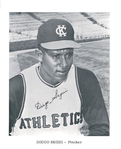 1962 Kansas City Athletics 4x5 Photos #NNO Diego Segui Front