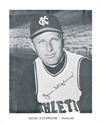 1962 Kansas City Athletics 4x5 Photos #NNO Gene Stephens Front