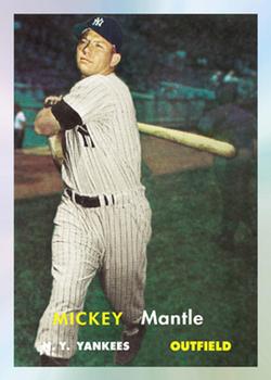 2006 Topps eTopps Mickey Mantle #6 Mickey Mantle 1957 Front