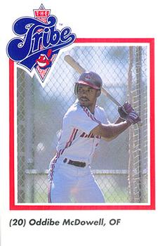 1989 Cleveland Indians The Tribe #18 Oddibe McDowell Front
